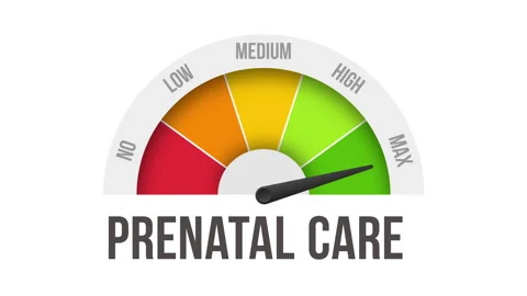 Prenatal care Level Measuring Device with arrow and scale.4K motion animation Stock Footage 280118179