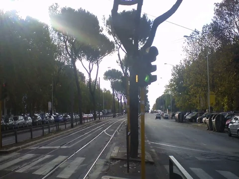 Via Prenestina Rome Stock-Footage 80600285