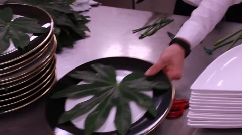 Prepairing dishes Stock Footage 46198178