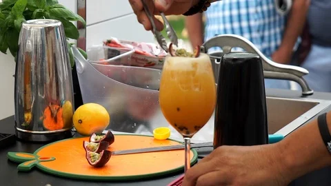 Preparation Of Alcoholic Cocktail. Stock Footage 102845173