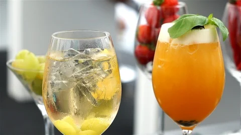 Preparation Of Alcoholic Cocktail. Stock Footage 102845207