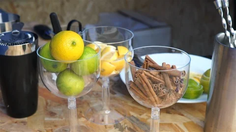 Preparation Of Alcoholic Cocktail. Stock Footage 102845210
