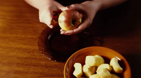 Preparation of Apple Pie Video stock 68933281