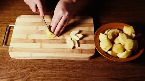 Preparation of apple pie. Stock Footage 68933353