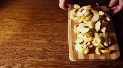 Preparation of apple pie. Stock Footage 68933356