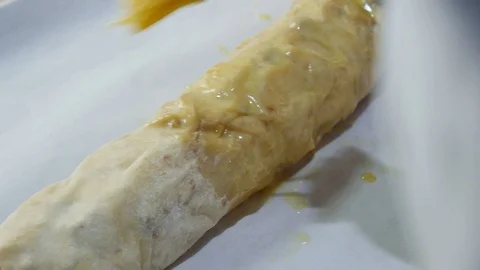 Preparation of apple strudel Stock-Footage 105398712