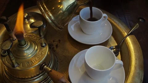 Preparation Of  Arabe Coffee Stock Footage 149423829