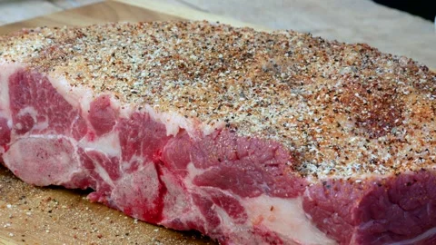 Preparation with aromas of raw beef ribs Stockbeeldmateriaal 242089712