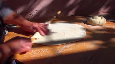 Preparation Of Authentic Meals, Cooking Dough, Food, Turkish Cuisine Stock Footage 42804707