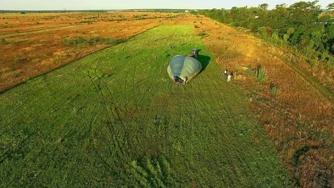 Preparation of the balloon aerial Stock Footage 98948295