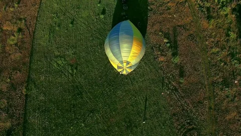 Preparation of the balloon aerial Stock Footage 100268227