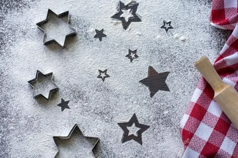 Preparation of biscuits Stock Photos