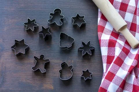 Preparation of biscuits Stock Photos