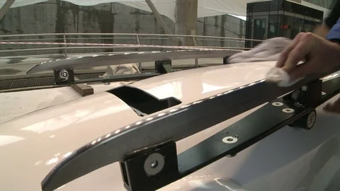 Preparation of bobsled for competitions Stock Footage 71327073