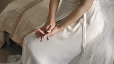 Preparation of the bride. The bride's morning. Stock Footage 213633155