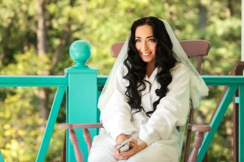 Preparation of bride Stock Photos