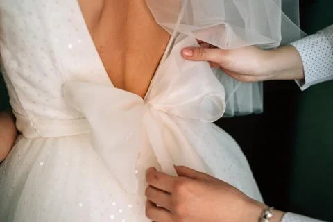 Preparation of the bride Stock Photos