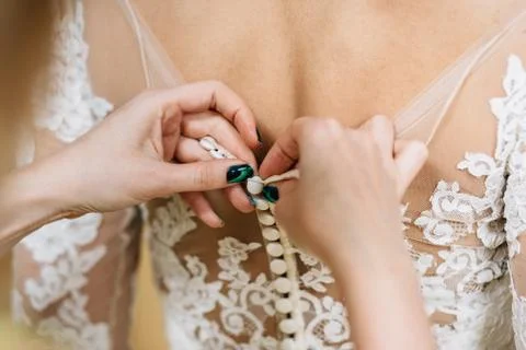 Preparation of the bride Stock Photos