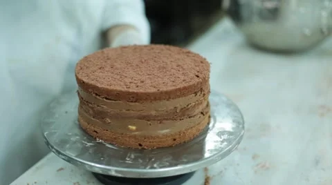 Preparation Of Cake Stock Footage 61943693