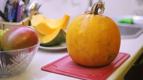 Preparation for the celebration of Halloween Stock Footage 97505752