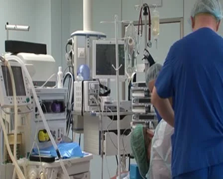 Preparation for cesarean section Stock Footage 8956016