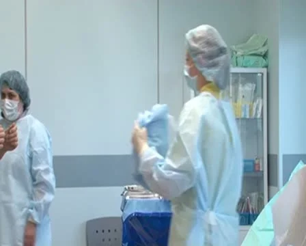 Preparation for cesarean section Video stock 8956090