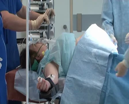 Preparation for cesarean section | Stock Video | Pond5