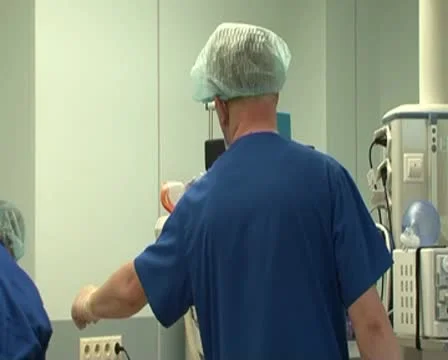 Preparation for cesarean section Video stock 8956137