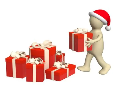 Preparation for Christmas Stock Illustration