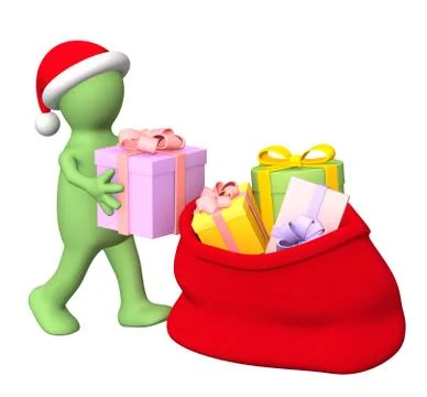 Preparation for Christmas Stock Illustration