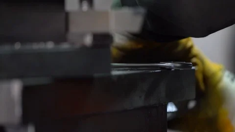 Preparation of cnc machine for the operation Stock Footage 98456784