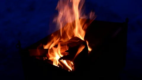 Preparation the coals for a barbecue Stock Footage 303353901
