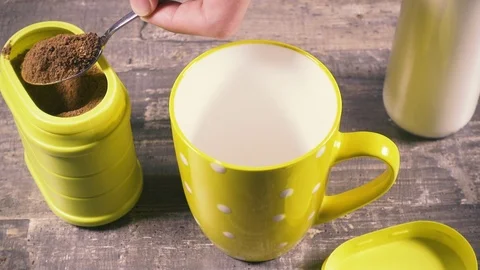 Preparation of cocoa drink Stock Footage 95317683