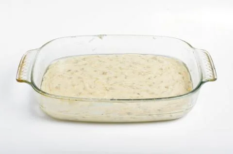 Preparation for cooking bread. Bread dough Stock Photos