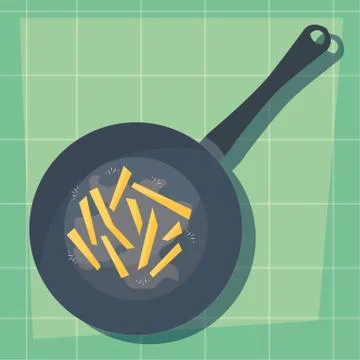 Preparation cooking flat design vector ilustration Illustrazione stock