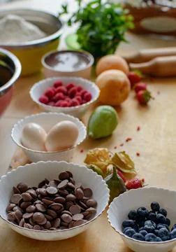 Preparation for cooking.  Stock Photos