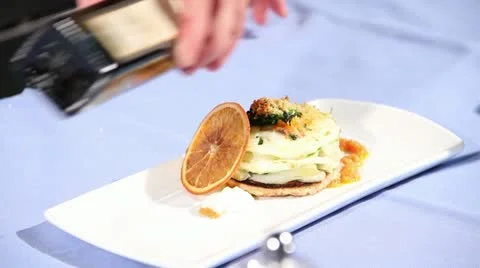 Preparation of a dish in the kitchen Video stock 12032631