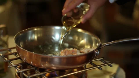 Preparation of a dish in the table Video stock 32110039