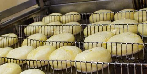 Preparation of donuts Stock Photos