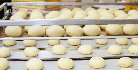 Preparation of donuts Stock Photos