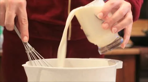 Preparation of  dough 2 库存影片 10771146