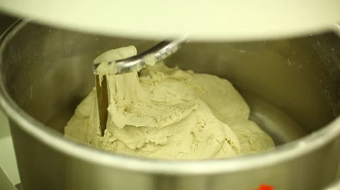 Preparation of the dough in the bakery Stock Footage 59869740