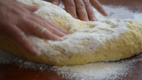 Preparation of the dough for baking. Stock Footage 157626691