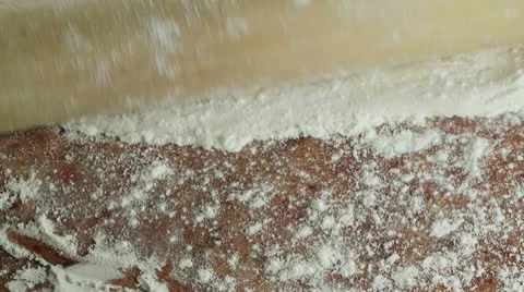 Preparation of dough Stock Footage 8984859