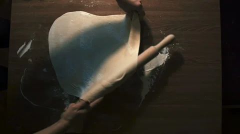 Preparation of the dough Stock Footage 67981415