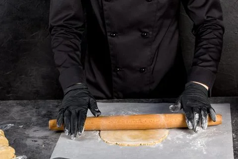 Preparation of the dough Foto stock
