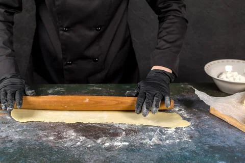 Preparation of the dough Foto stock