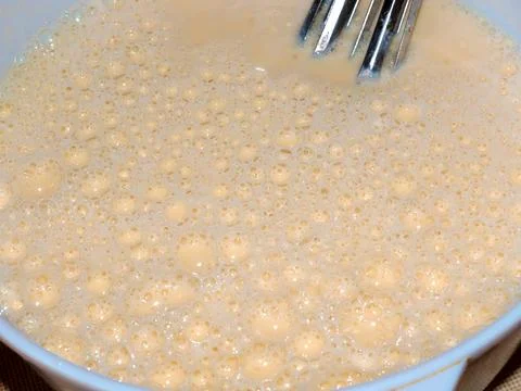 Preparation of dough Stock Photos
