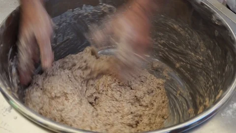 Preparation dough for pizza Stock Footage 90795282