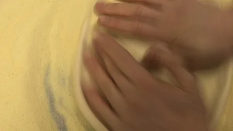 Preparation of the dough for pizza Video stock 126914274